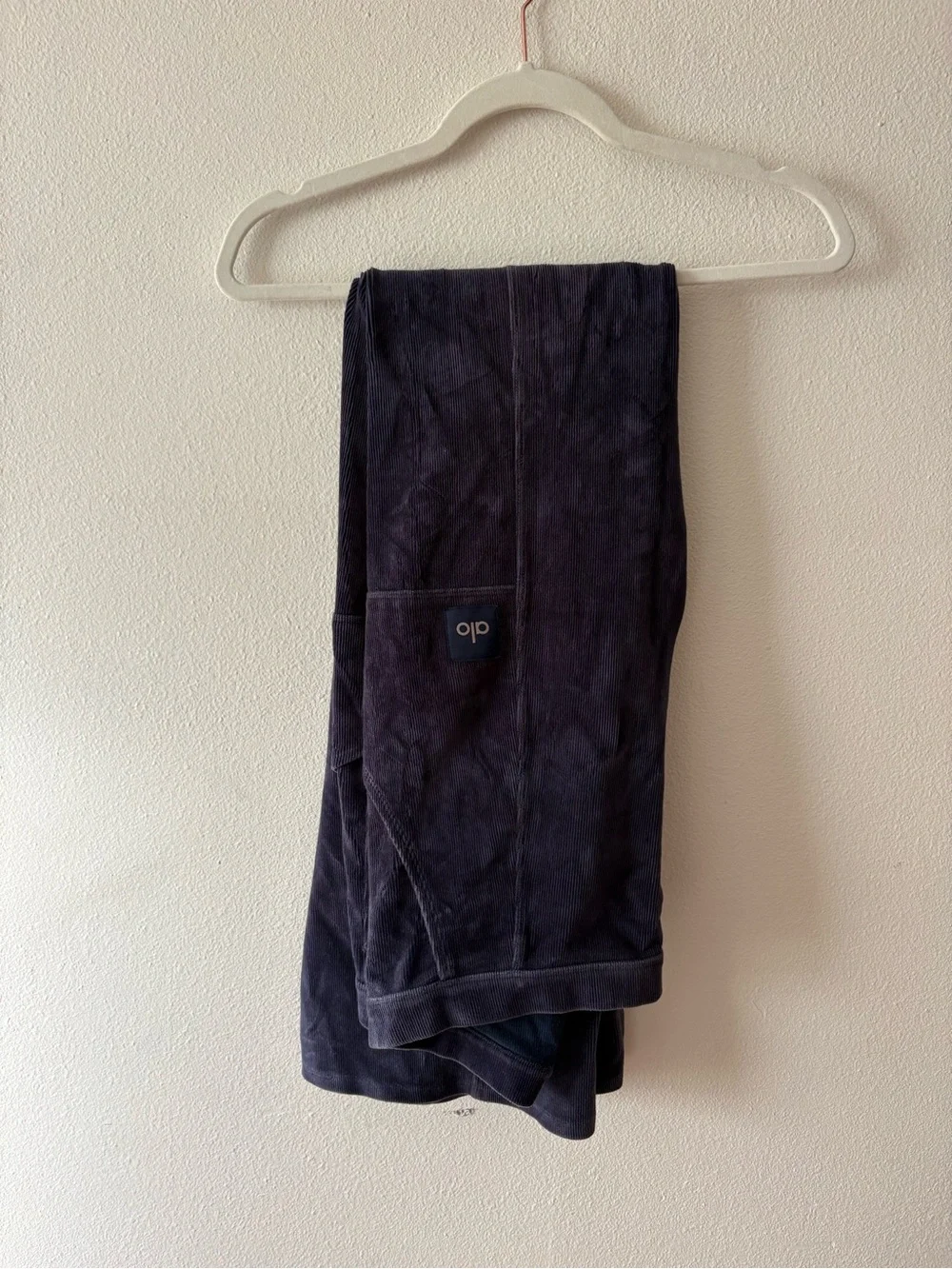 ALO Yoga Women's Boot Cut Corduroy Pants in Navy